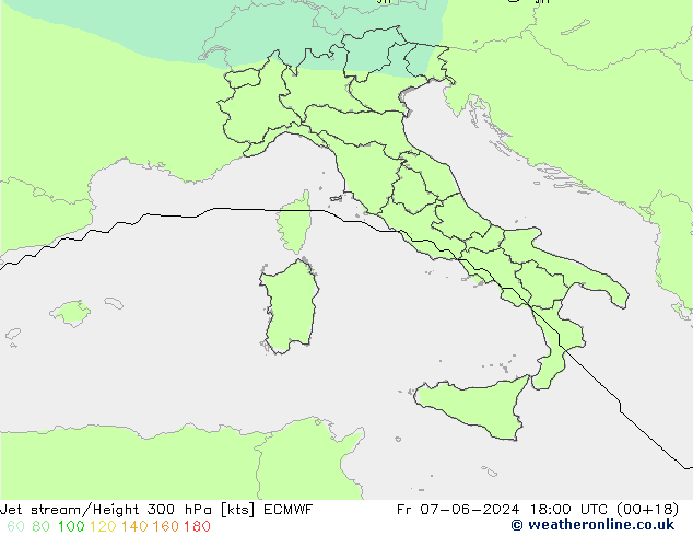 Courant-jet ECMWF ven 07.06.2024 18 UTC