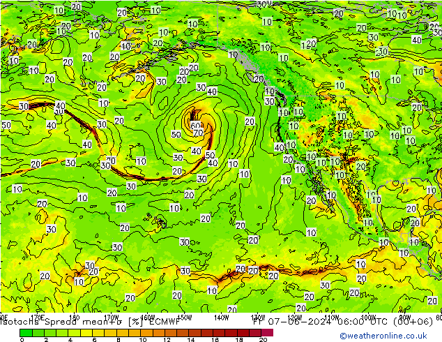 Isotachs Spread ECMWF  07.06.2024 06 UTC