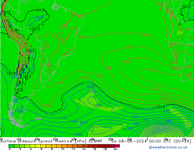     Spread ECMWF  08.06.2024 00 UTC