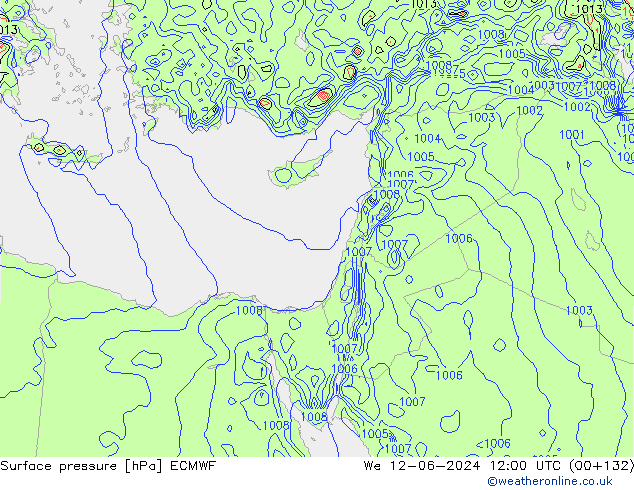 приземное давление ECMWF ср 12.06.2024 12 UTC