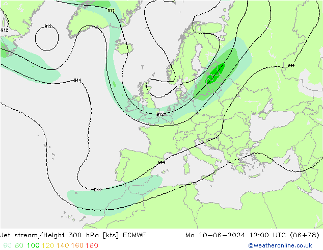 джет ECMWF пн 10.06.2024 12 UTC