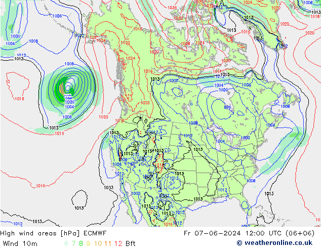 Sturmfelder ECMWF Fr 07.06.2024 12 UTC