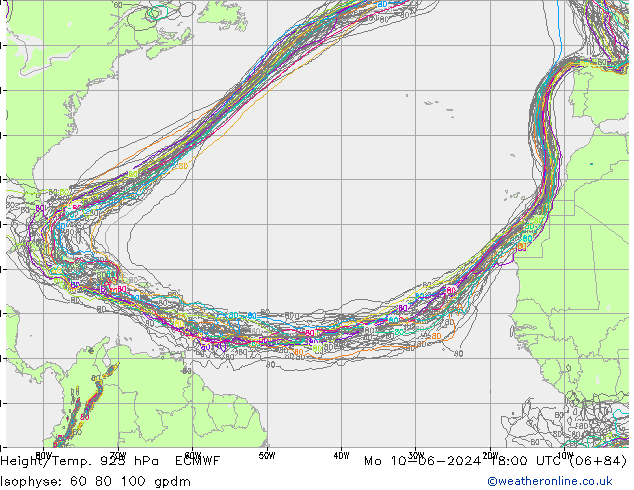 Hoogte/Temp. 925 hPa ECMWF ma 10.06.2024 18 UTC