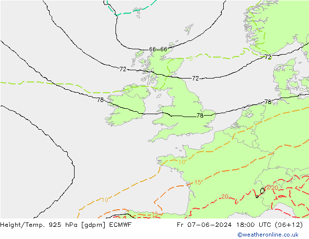 Height/Temp. 925 hPa ECMWF  07.06.2024 18 UTC