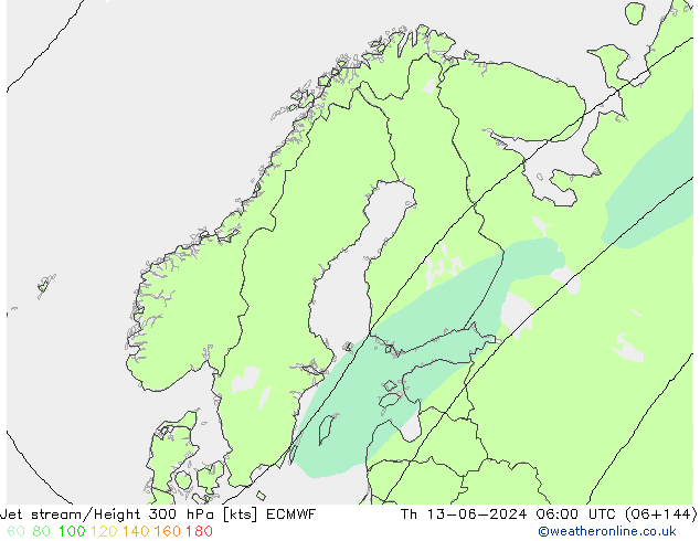 Jet Akımları ECMWF Per 13.06.2024 06 UTC