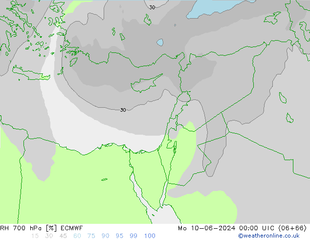 RV 700 hPa ECMWF ma 10.06.2024 00 UTC