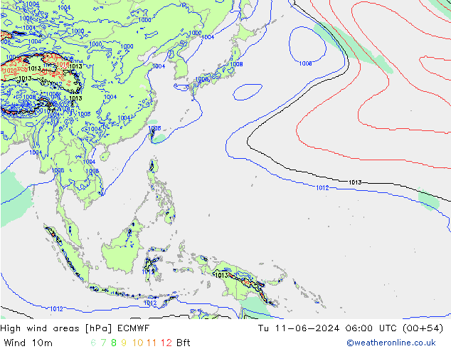 Sturmfelder ECMWF Di 11.06.2024 06 UTC