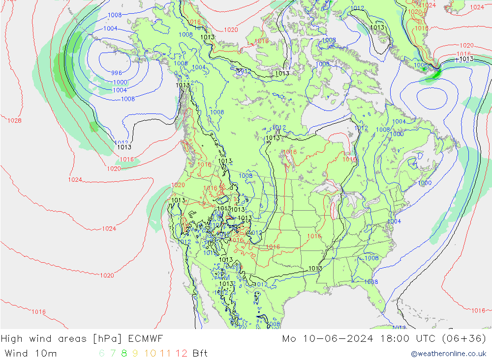 Windvelden ECMWF ma 10.06.2024 18 UTC