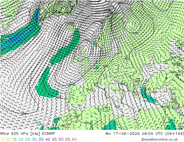  925 hPa ECMWF  17.06.2024 06 UTC