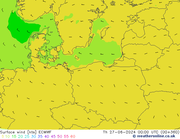 Bodenwind ECMWF Do 27.06.2024 00 UTC