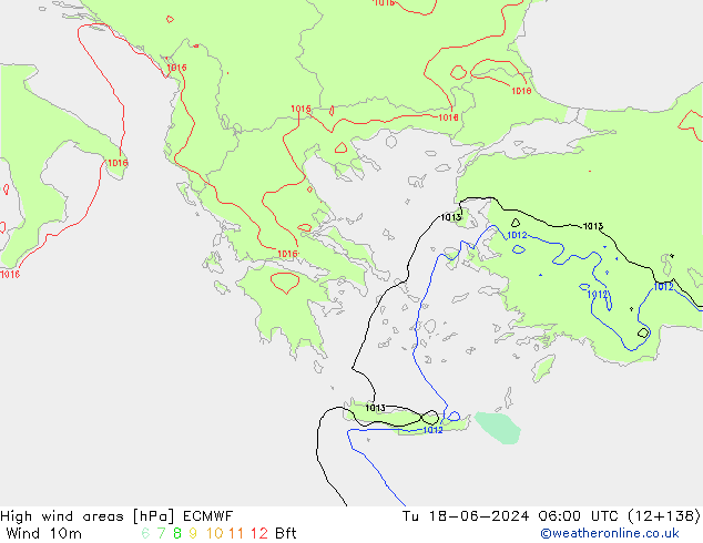 High wind areas ECMWF mar 18.06.2024 06 UTC