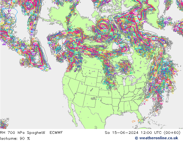 700 hPa Nispi Nem Spaghetti ECMWF Cts 15.06.2024 12 UTC