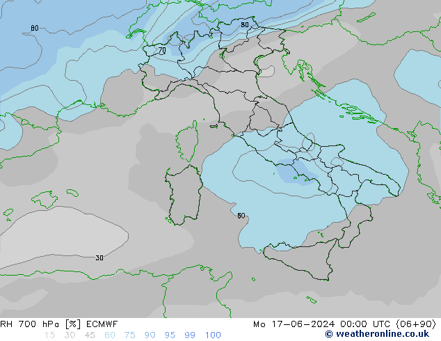 RV 700 hPa ECMWF ma 17.06.2024 00 UTC