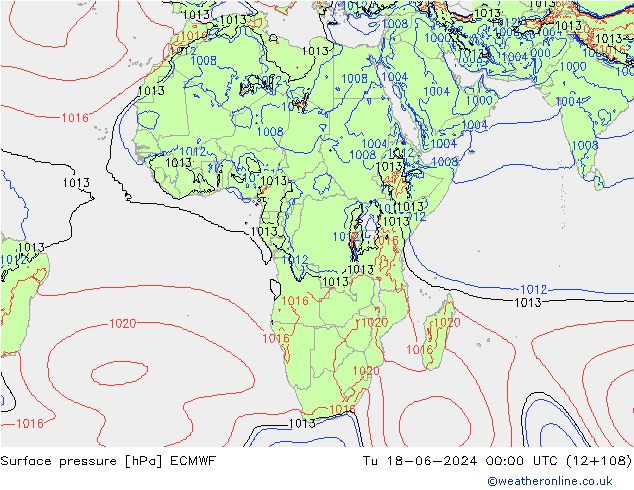 pression de l'air ECMWF mar 18.06.2024 00 UTC