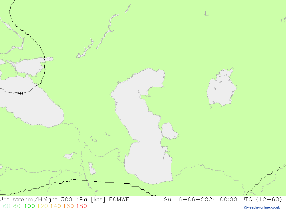 Jet Akımları ECMWF Paz 16.06.2024 00 UTC