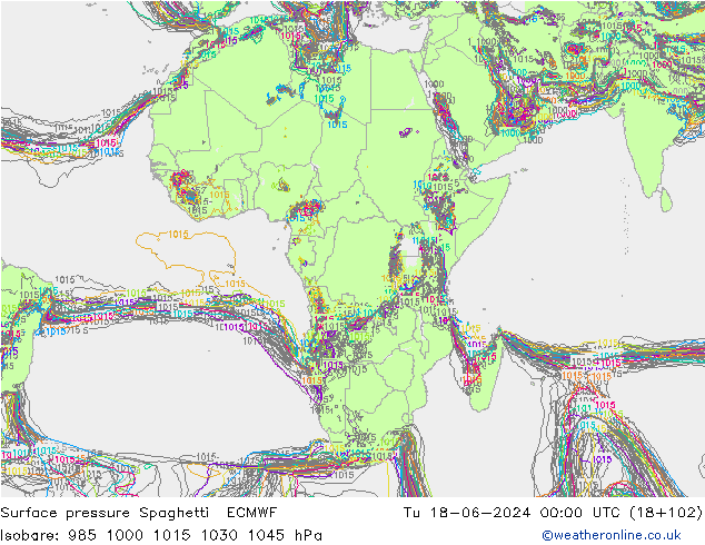    Spaghetti ECMWF  18.06.2024 00 UTC