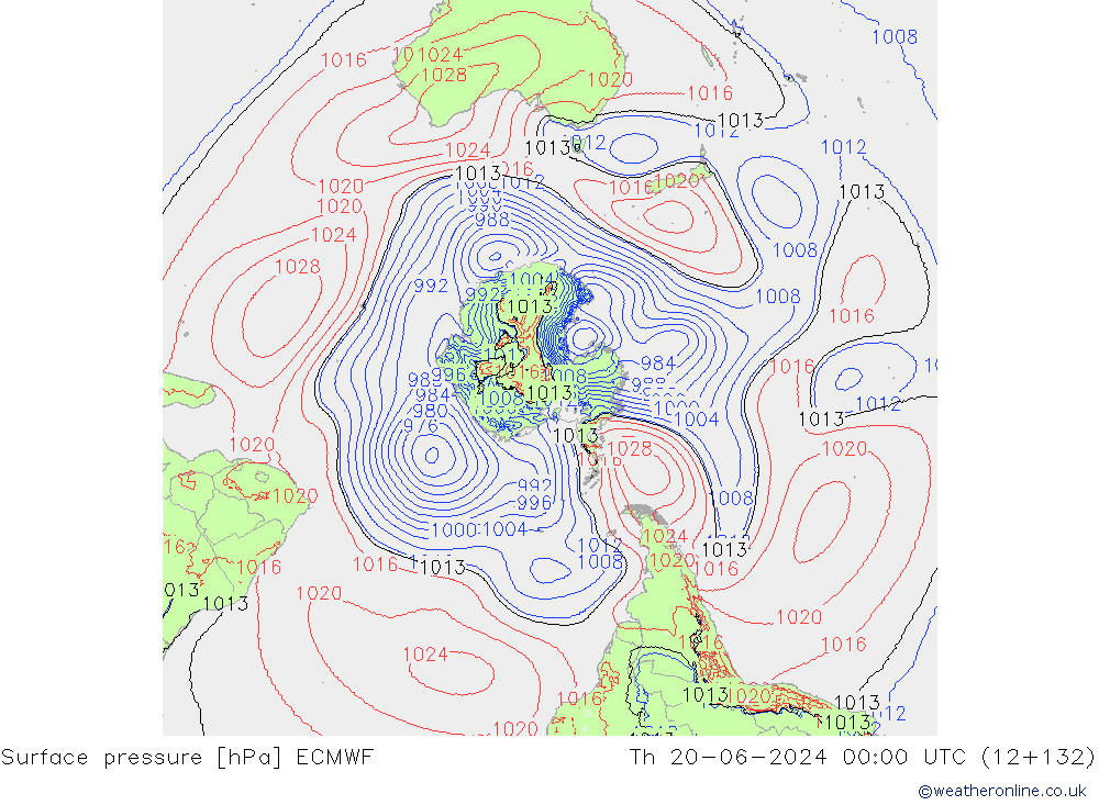 ciśnienie ECMWF czw. 20.06.2024 00 UTC