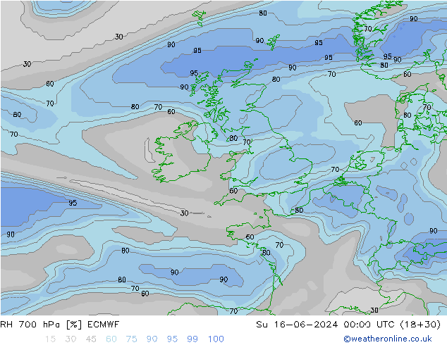 RV 700 hPa ECMWF zo 16.06.2024 00 UTC