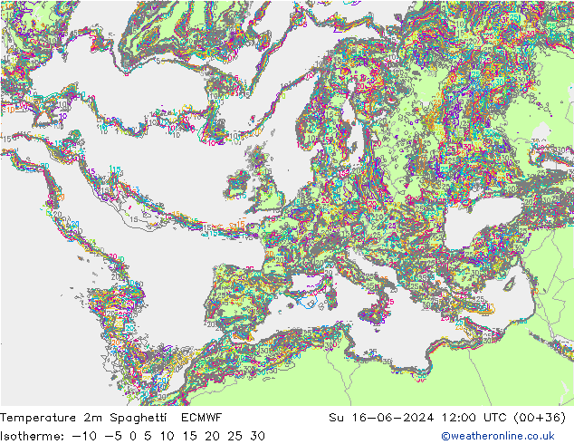     Spaghetti ECMWF  16.06.2024 12 UTC