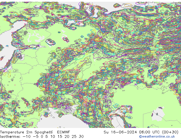     Spaghetti ECMWF  16.06.2024 06 UTC