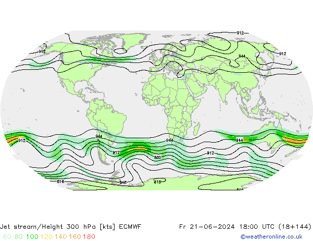 Polarjet ECMWF Fr 21.06.2024 18 UTC