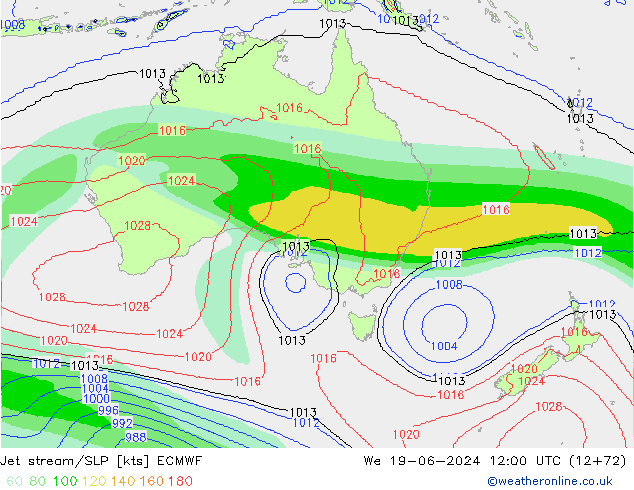 Courant-jet ECMWF mer 19.06.2024 12 UTC