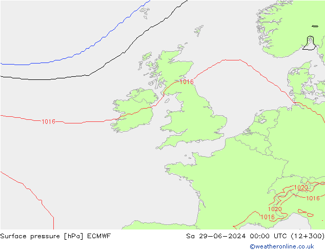 Yer basıncı ECMWF Cts 29.06.2024 00 UTC