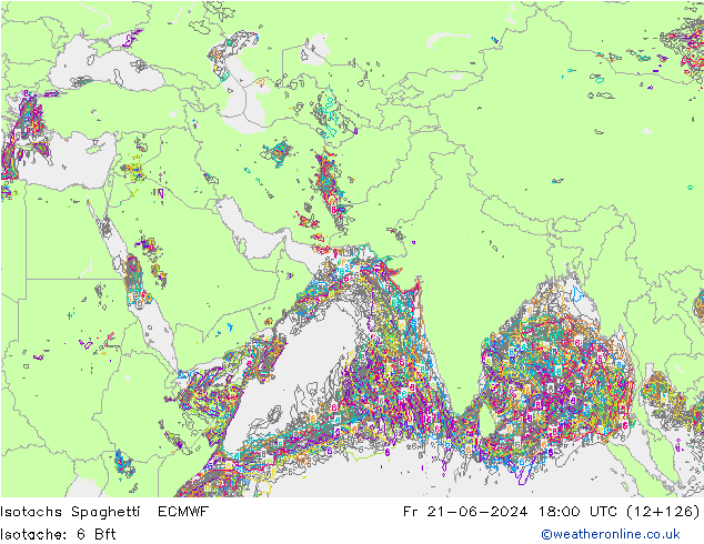 Isotachs Spaghetti ECMWF  21.06.2024 18 UTC