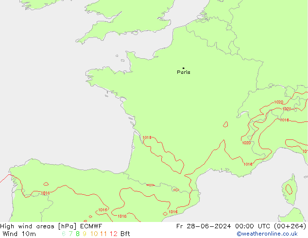 Sturmfelder ECMWF Fr 28.06.2024 00 UTC