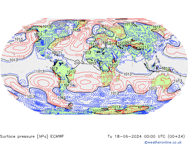 pression de l'air ECMWF mar 18.06.2024 00 UTC