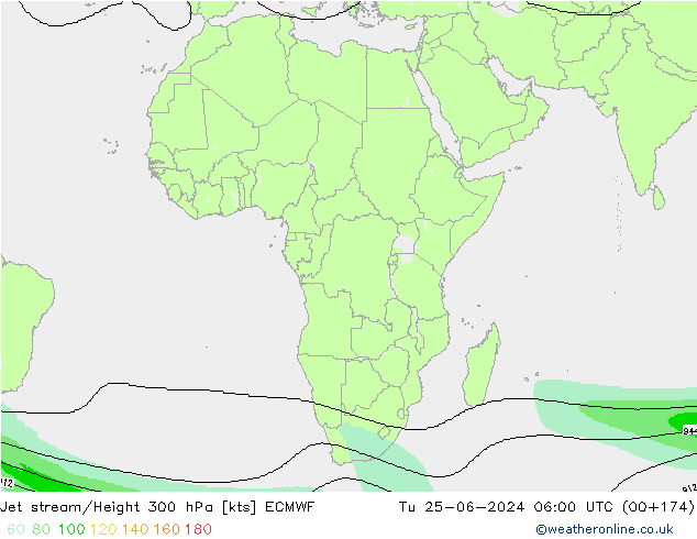 Courant-jet ECMWF mar 25.06.2024 06 UTC