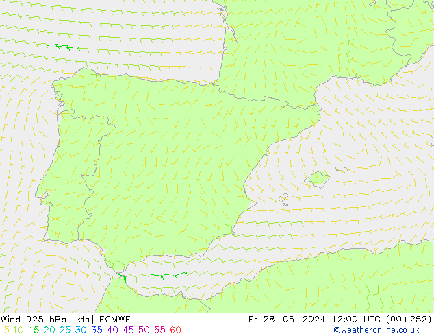 Wind 925 hPa ECMWF vr 28.06.2024 12 UTC