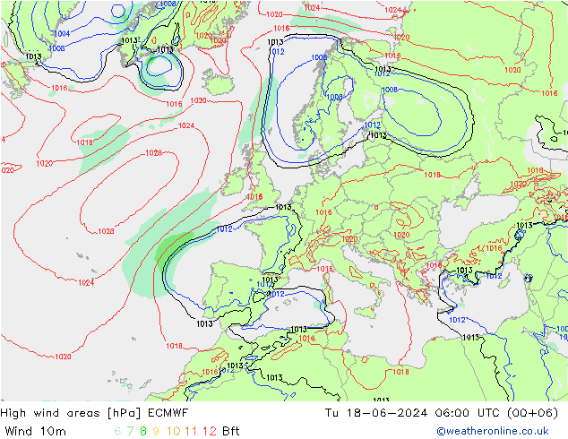 Sturmfelder ECMWF Di 18.06.2024 06 UTC