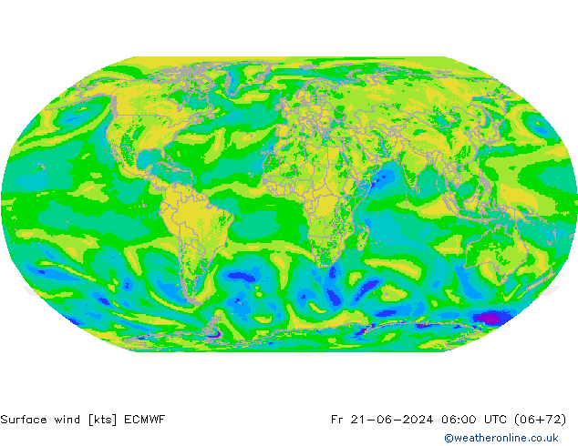 Bodenwind ECMWF Fr 21.06.2024 06 UTC