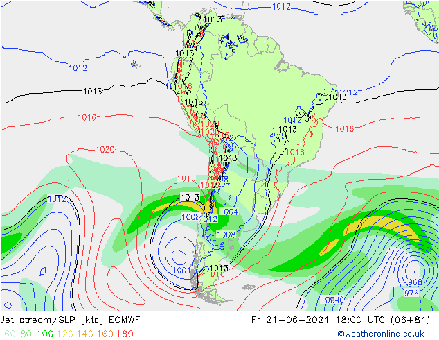 Polarjet/Bodendruck ECMWF Fr 21.06.2024 18 UTC