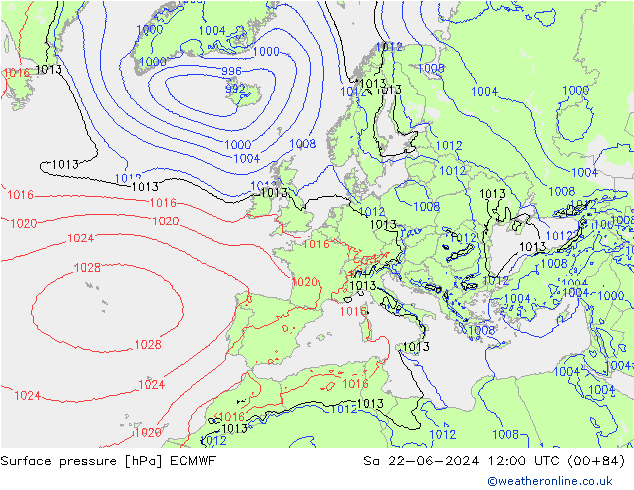      ECMWF  22.06.2024 12 UTC