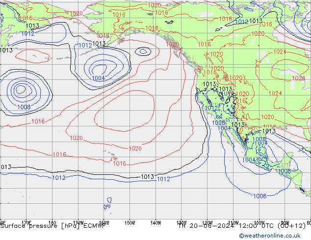 pression de l'air ECMWF jeu 20.06.2024 12 UTC