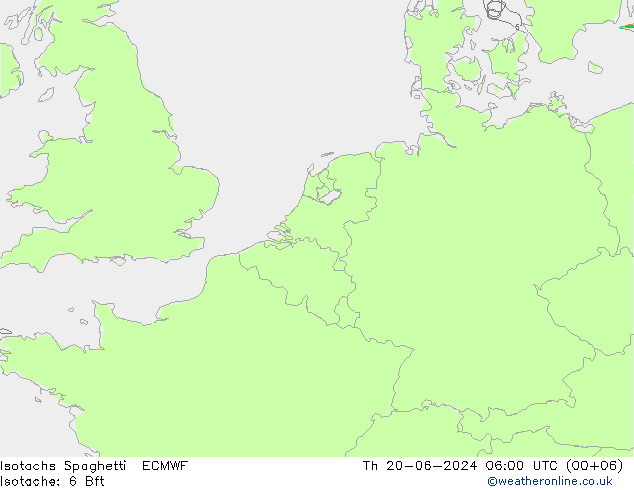 Isotachen Spaghetti ECMWF do 20.06.2024 06 UTC