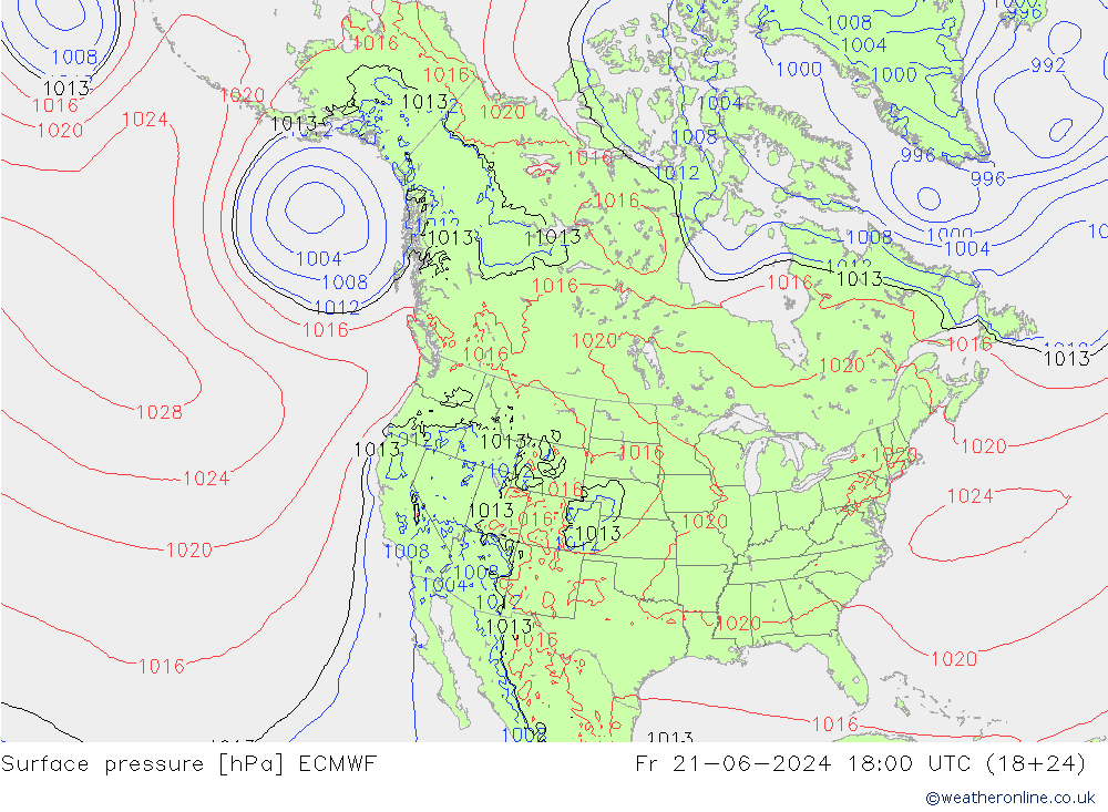 pression de l'air ECMWF ven 21.06.2024 18 UTC