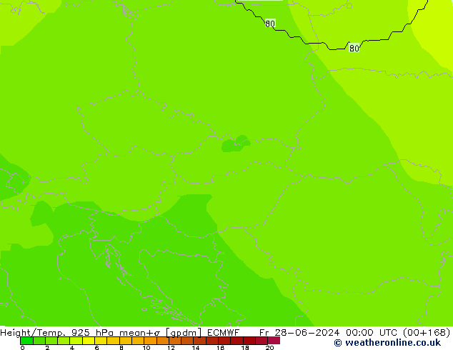 Yükseklik/Sıc. 925 hPa ECMWF Cu 28.06.2024 00 UTC