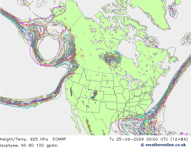 Yükseklik/Sıc. 925 hPa ECMWF Sa 25.06.2024 00 UTC