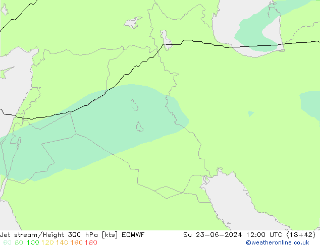 Corrente a getto ECMWF dom 23.06.2024 12 UTC