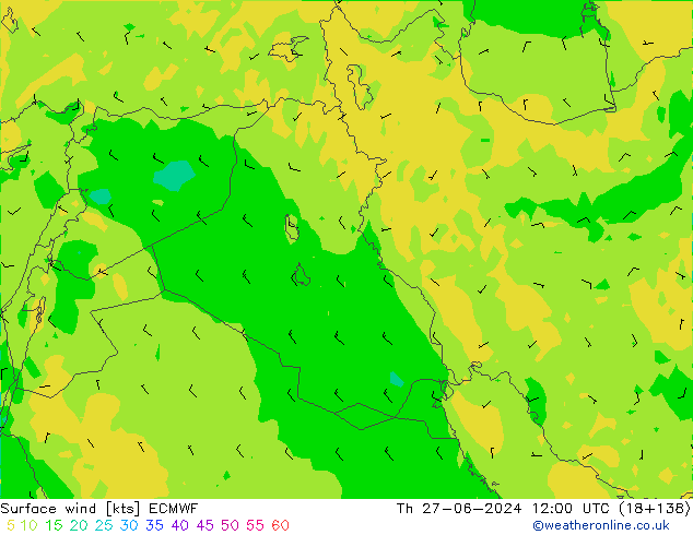  10 m ECMWF  27.06.2024 12 UTC