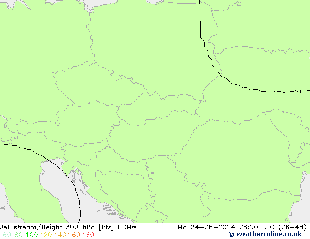 Courant-jet ECMWF lun 24.06.2024 06 UTC