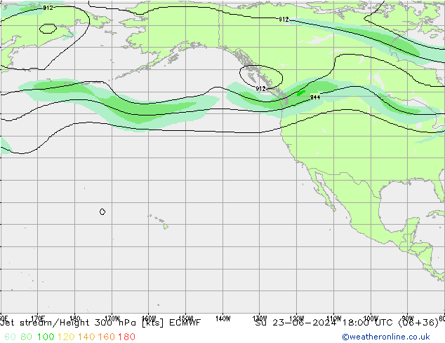 Prąd strumieniowy ECMWF nie. 23.06.2024 18 UTC