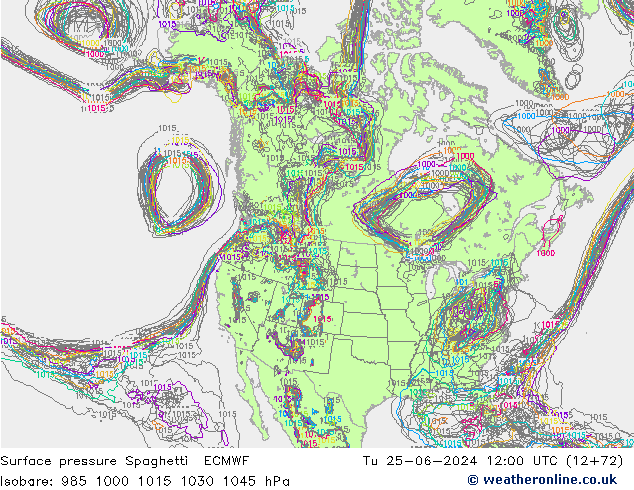     Spaghetti ECMWF  25.06.2024 12 UTC