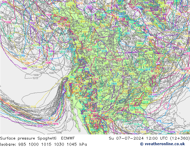     Spaghetti ECMWF  07.07.2024 12 UTC