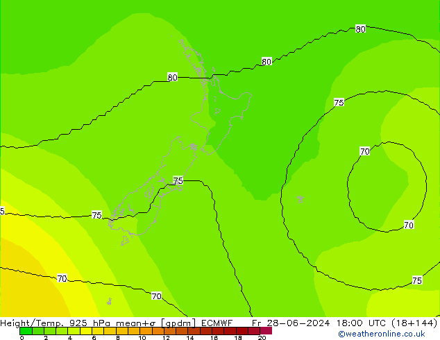 Height/Temp. 925 hPa ECMWF  28.06.2024 18 UTC