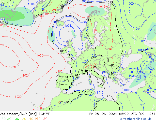 Courant-jet ECMWF ven 28.06.2024 06 UTC