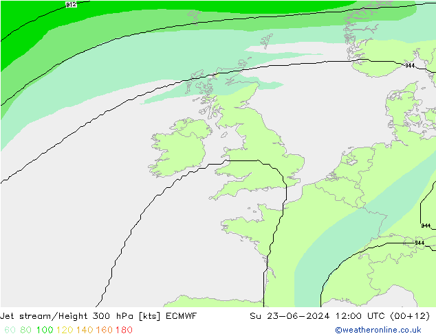Courant-jet ECMWF dim 23.06.2024 12 UTC